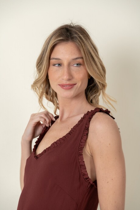 BLUSA GENTIANA Bordeau