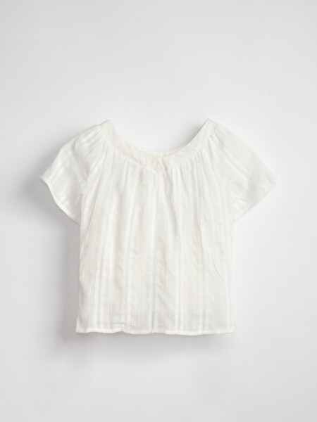 Blusa broderie Crudo