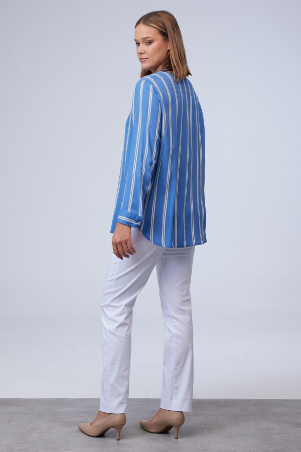 Camisa Lineas AZUL/MULTI