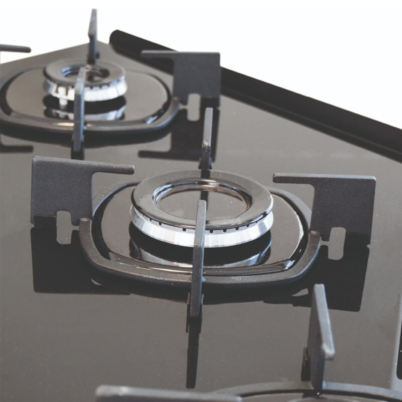 Cocina Petra Master Glass 5 Hornallas Color Negro Supergas Cocina Petra Master Glass 5 Hornallas Color Negro Supergas