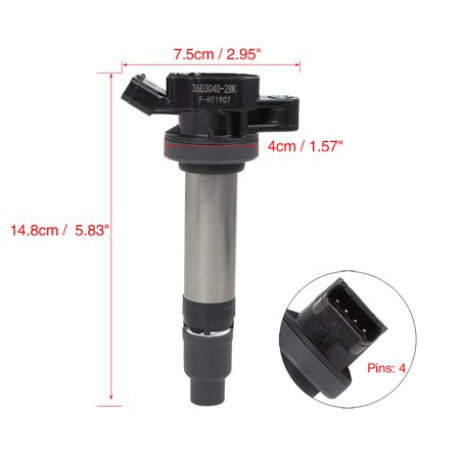 BOBINA ENCENDIDO FAW N5 1.3 4 cil. FAW V2 V5 V70 OLEY D60 24MM DIAM - BOBINA ENCENDIDO FAW N5 1.3 4 cil. FAW V2 V5 V70 OLEY D60 24MM DIAM -