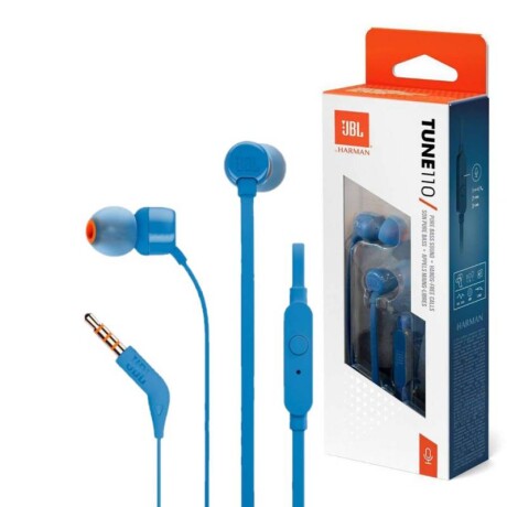 Auriculares JBL Tune 110 Azul Auriculares JBL Tune 110 Azul