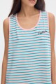 Muscu Playera Stripes Pink
