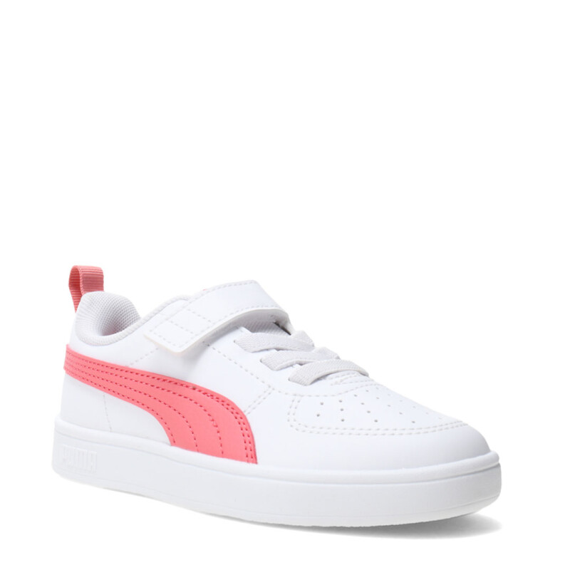 Championes de Niños Puma Rickie Ac Blanco - Salmón