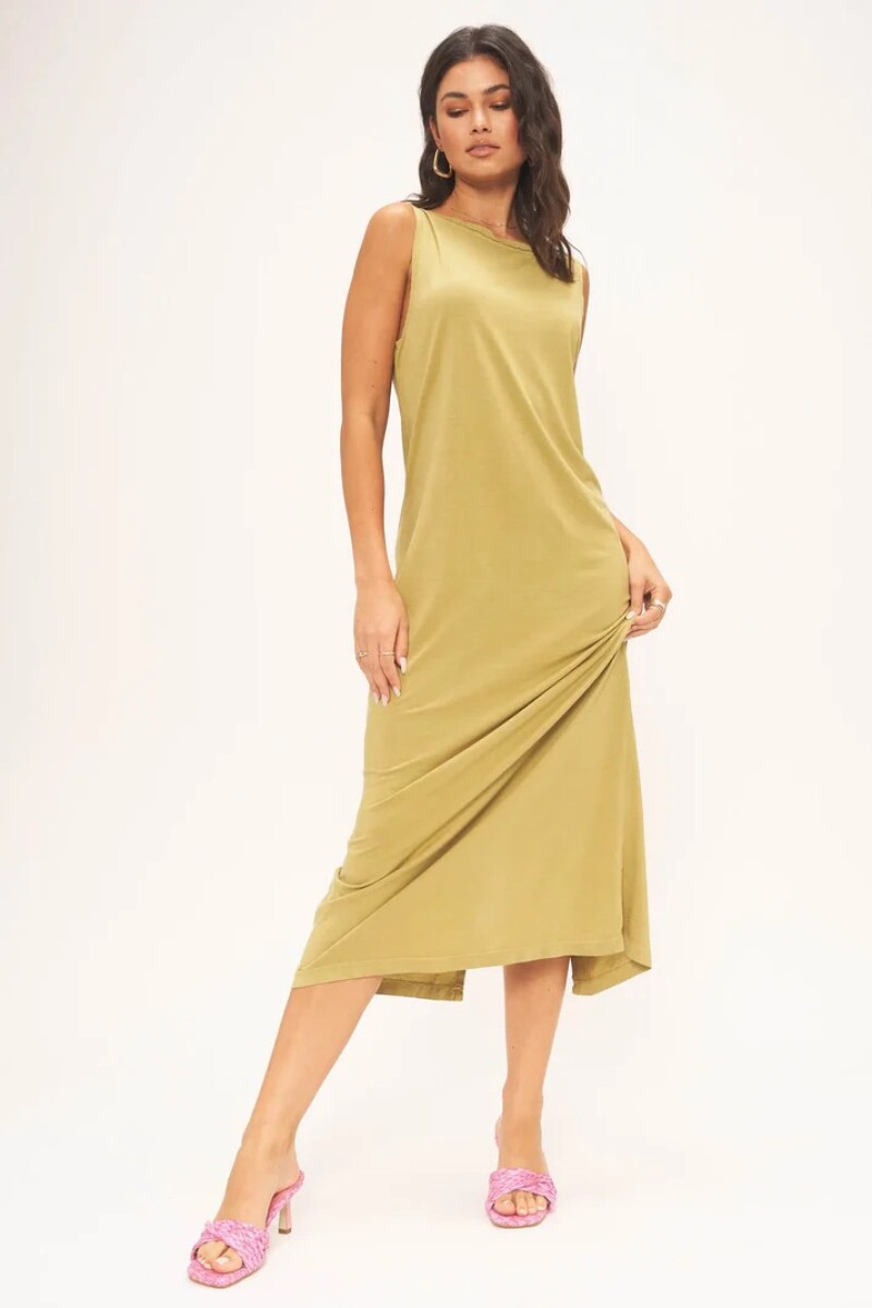 GIGI VINTAGE WASH SEAMED DRESS 