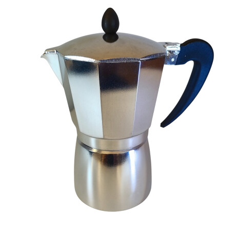 Cafetera Italiana en Aluminio 9 tazas Plateado