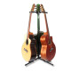 Soporte Triple 3 Guitarras Bajos Piso Tripode Musica Negro