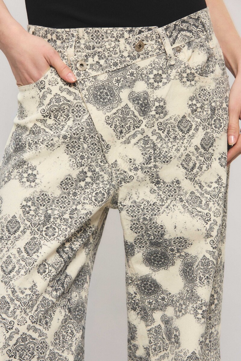 PANTALON ETERNAL CROSSED MOSAI Crudo