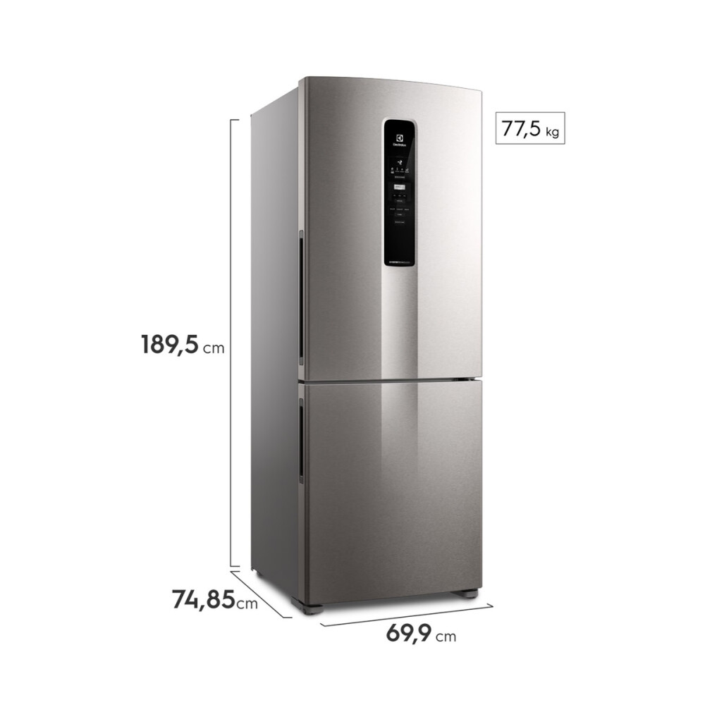 Heladera Electrolux Inverter No Frost 527 Lts Inoxidable