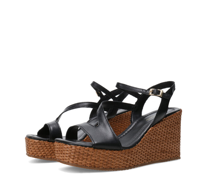 Sandalias de Mujer Bottero Plataforma Negro