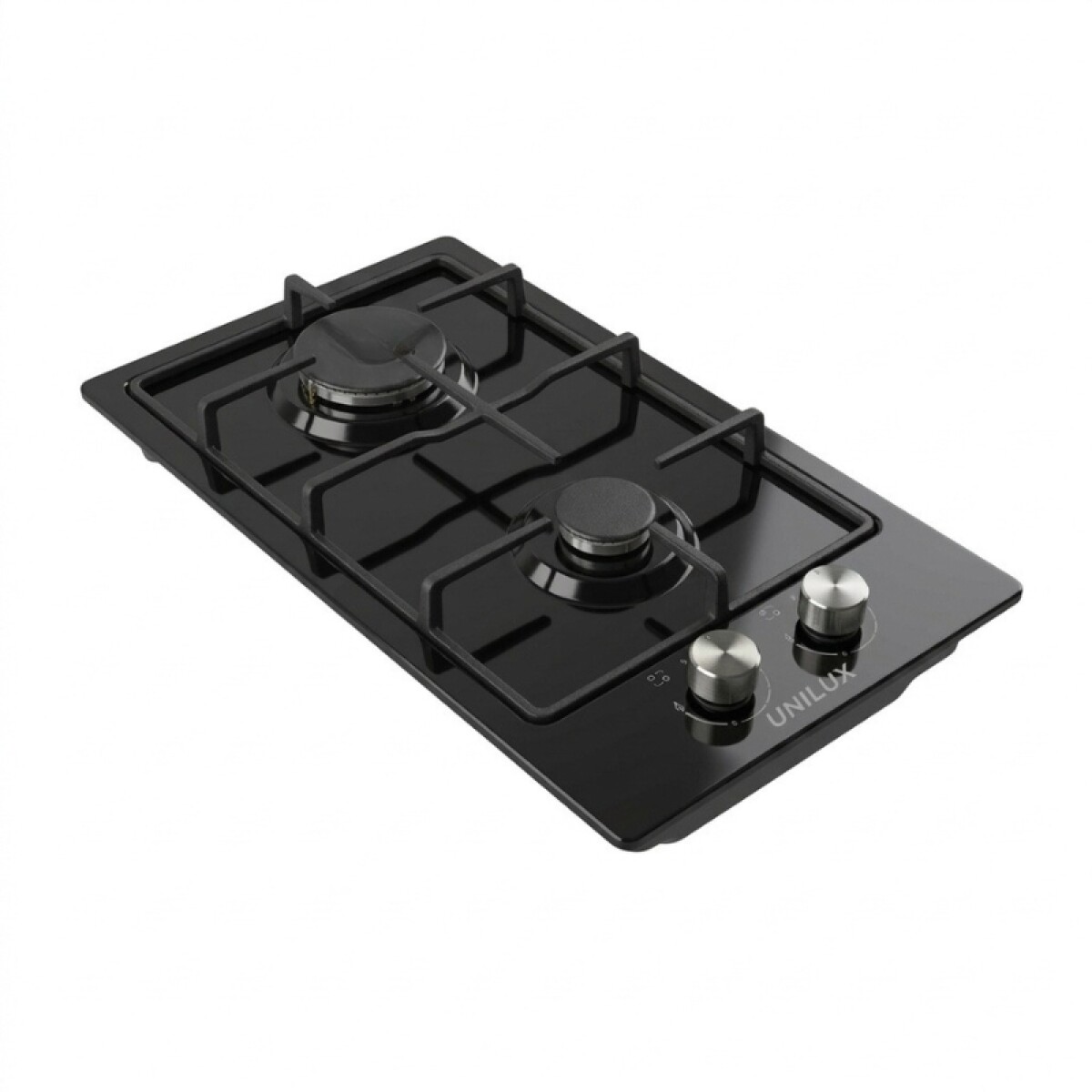 Anafe A Gas Vulcano Duo 2 Hornallas Negro 