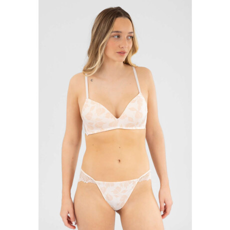 Soutien triangulo prefromado verbena Beige