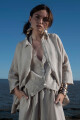 CAMISA LINO SET BEIGE