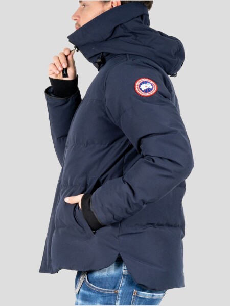 Canada Goose -Campera de poliéster con capucha, MacMillan Parka Azul