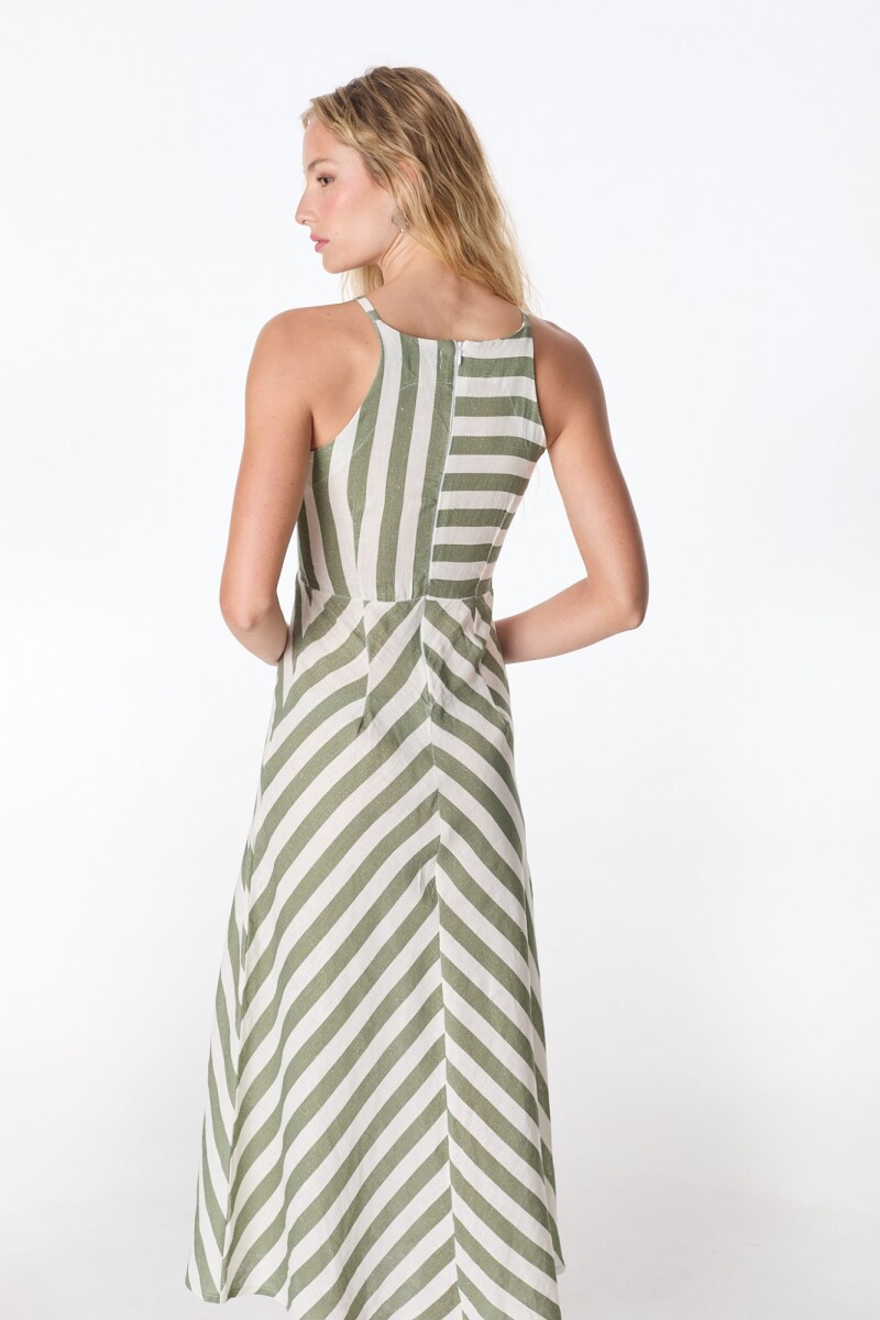 Vestido Peoni Rayas Verde