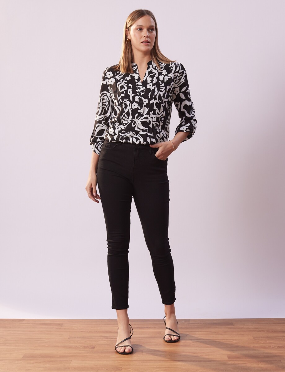 Jean Skinny Ankle - Negro 