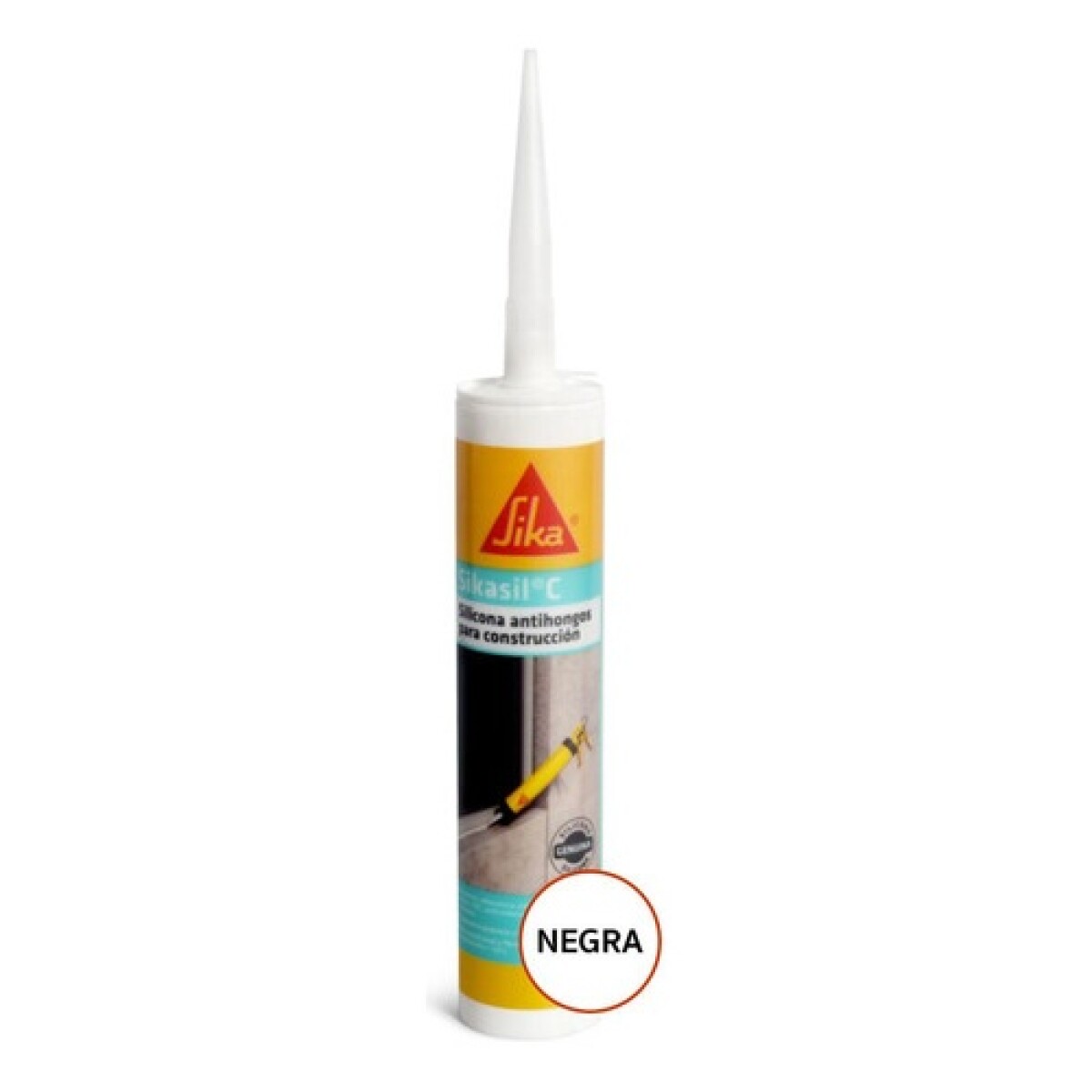 Silicona neutra Sika Sikasil C Negra 300ml 