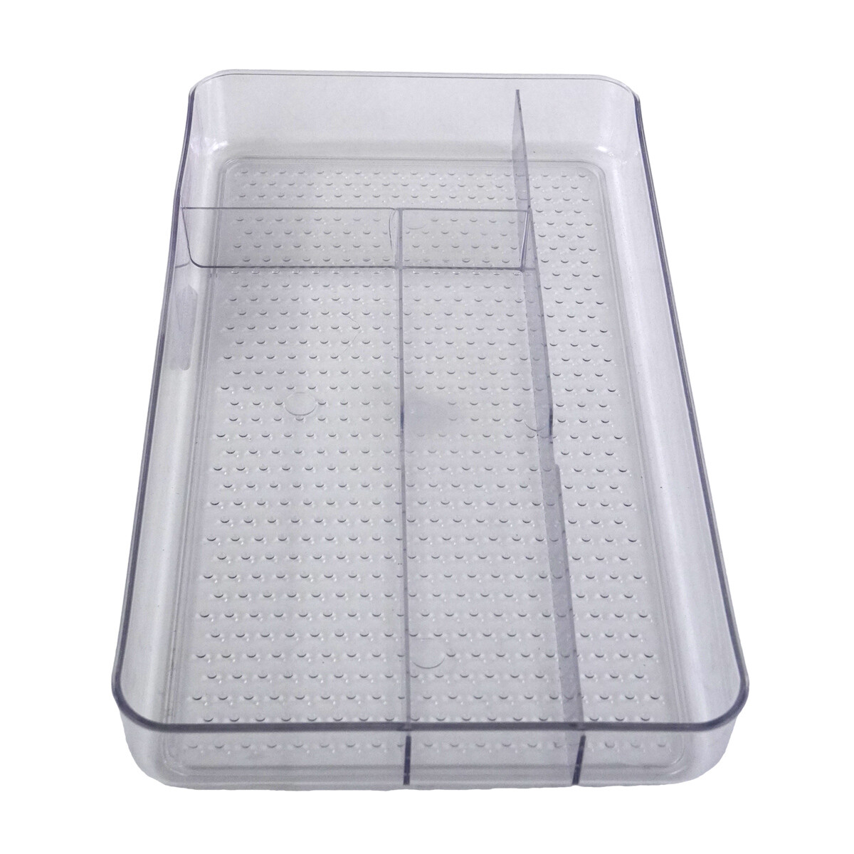 CUBIERTERA ACRILICO TRANSPARENTE 4 REPARTICIONES 33.5X19.5X4CM 