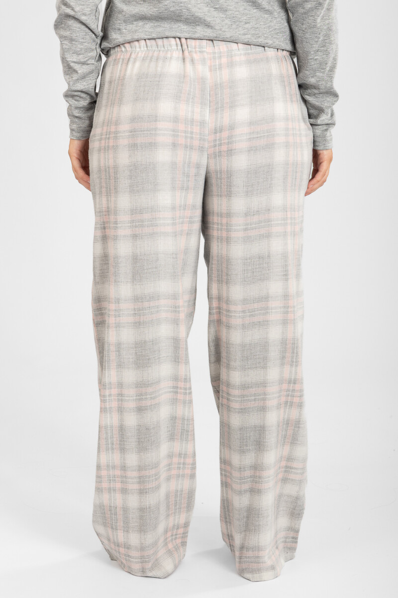 Pantalon mujer franela Rosado