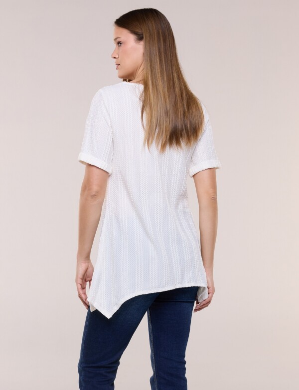 Blusa De Punto Labrado CRUDO