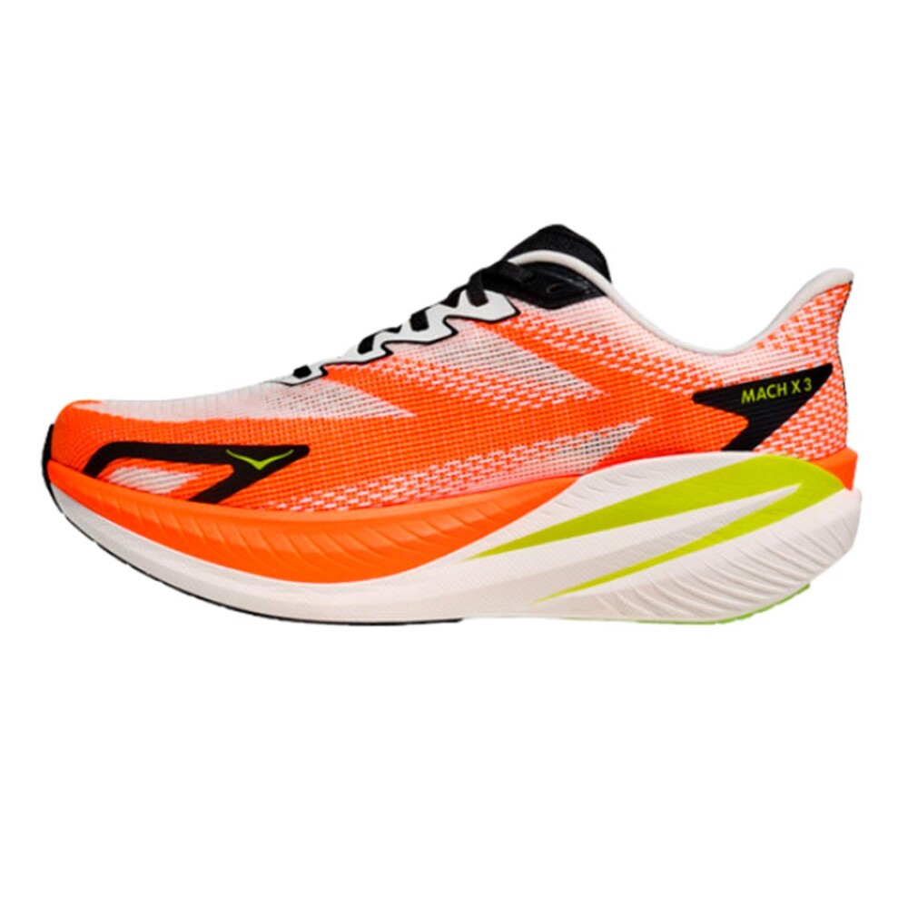 Hoka Champion Mach X 3 Hombre - Blanco/ Naranja neon Blanco-Naranja