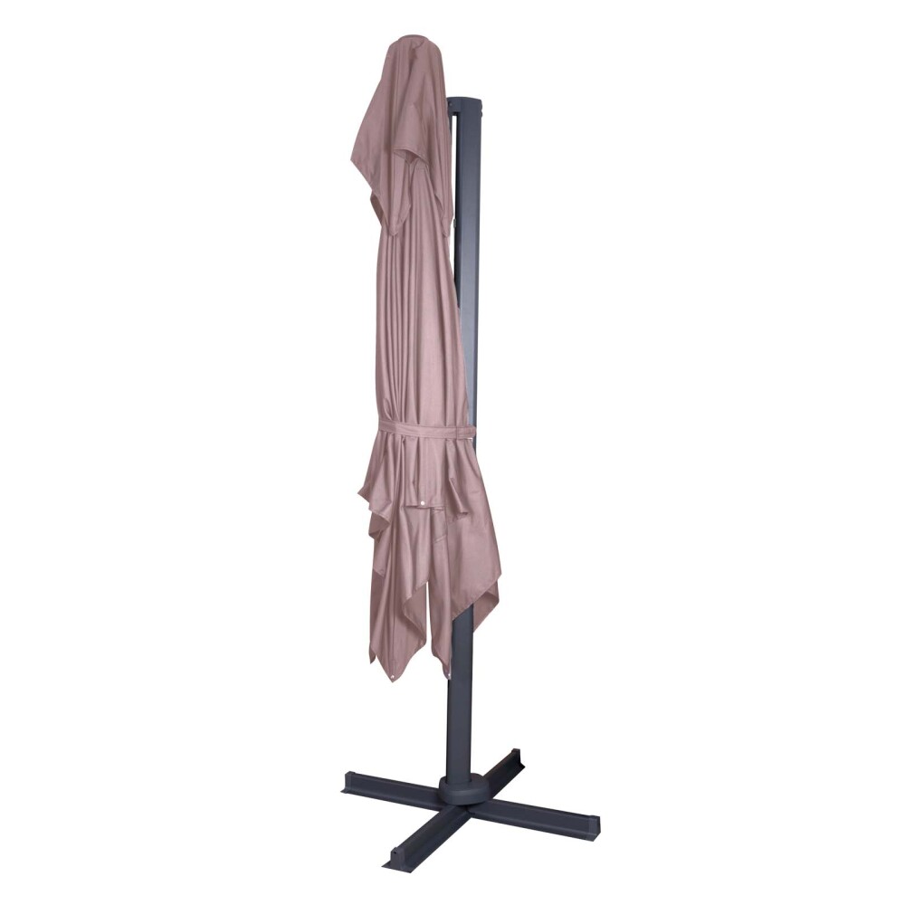 SOMBRILLA ALUM 3*3M ALUMINIO NATURAL-BEIGE CHESTER