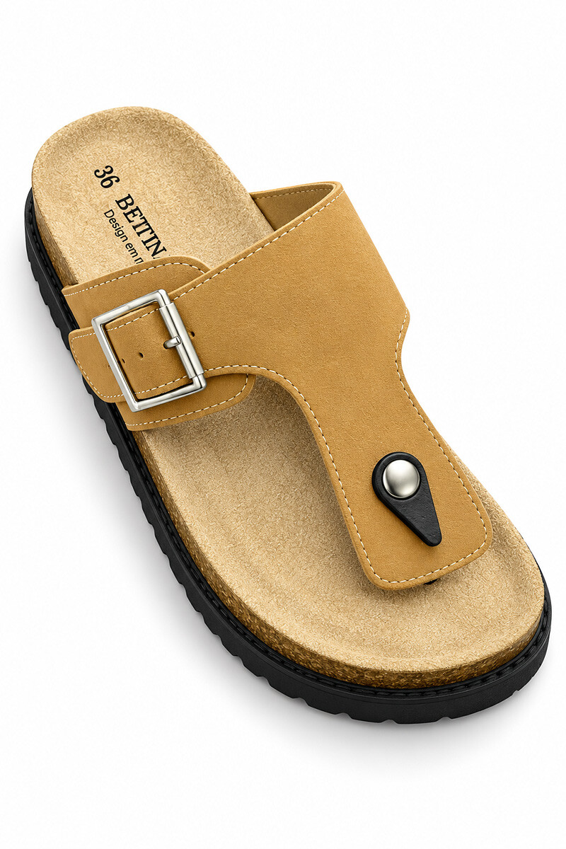 SANDALIA BETTINA SUPER OJOTA BT106 Camel