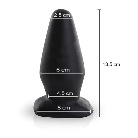 Estaca Anal XXL Maciza Negro