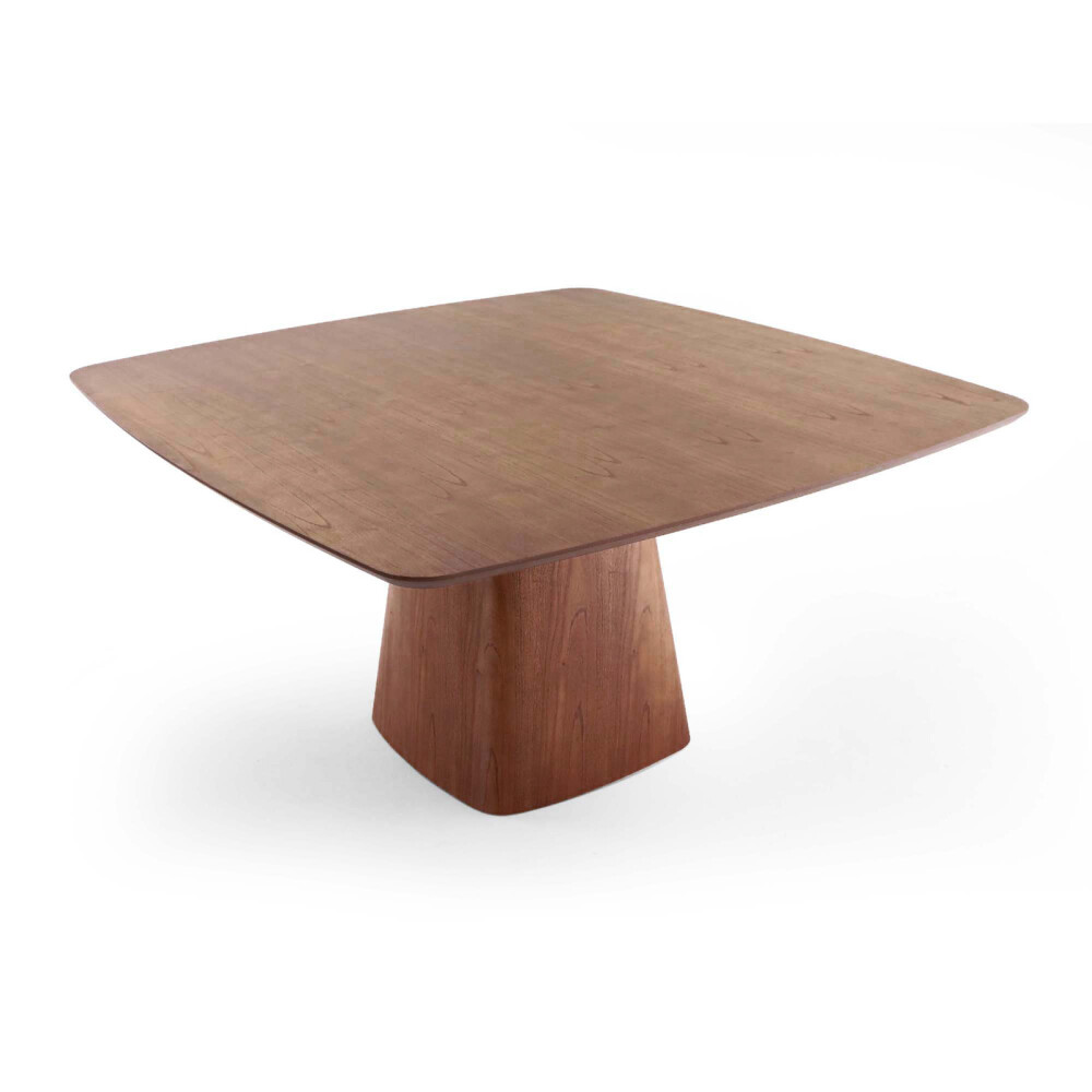 MESA DE COMEDOR CUADRADA MDF-Y-MADERA MARRON ALICE NEW
