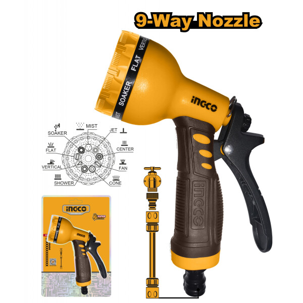 PUNTERO PARA MANGUERA + ADAPTADOR INGCO HWSG092 PUNTERO PARA MANGUERA + ADAPTADOR INGCO HWSG092