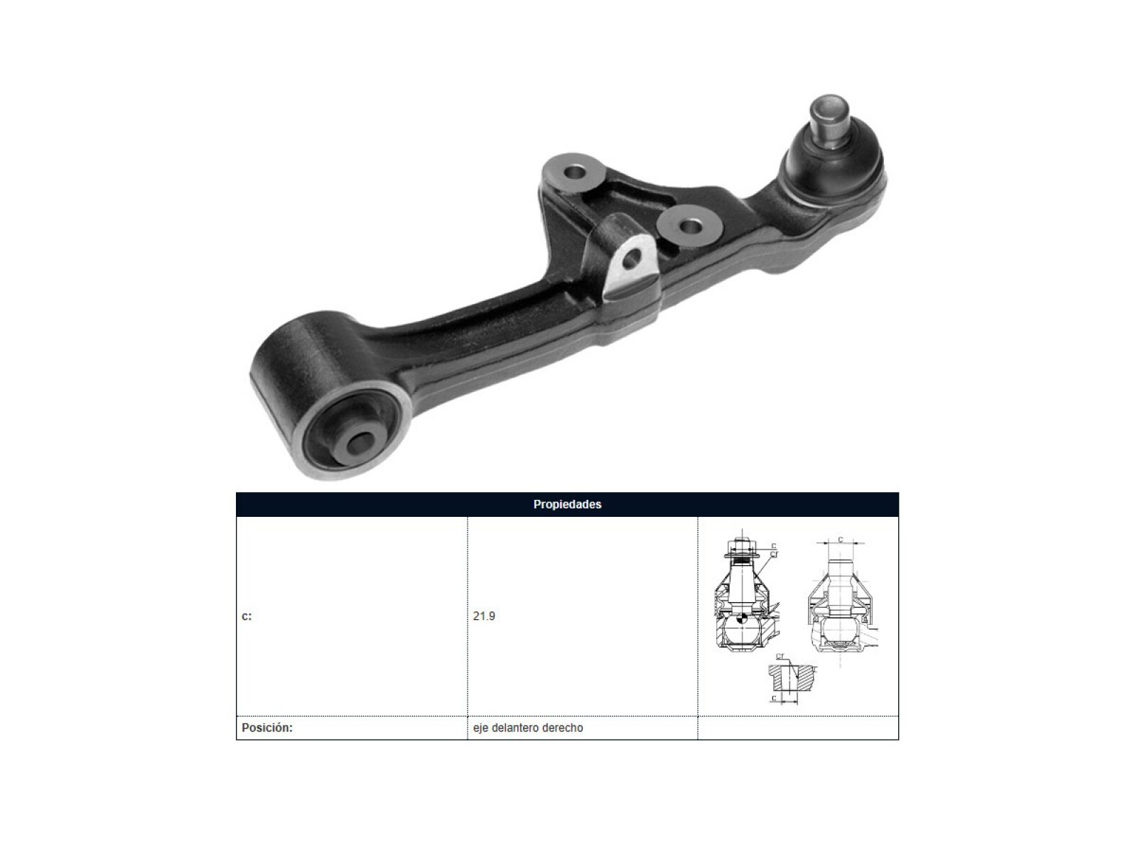 Brazo De Suspension Kia Carnival 05-25 Der 