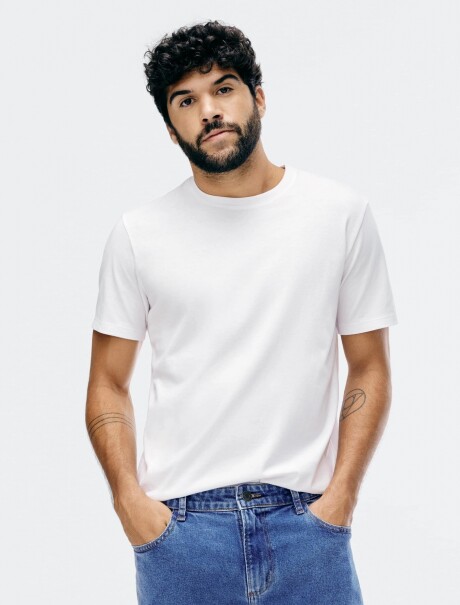 CAMISETAS BÁSICAS REGULAR WORLD BLANCO