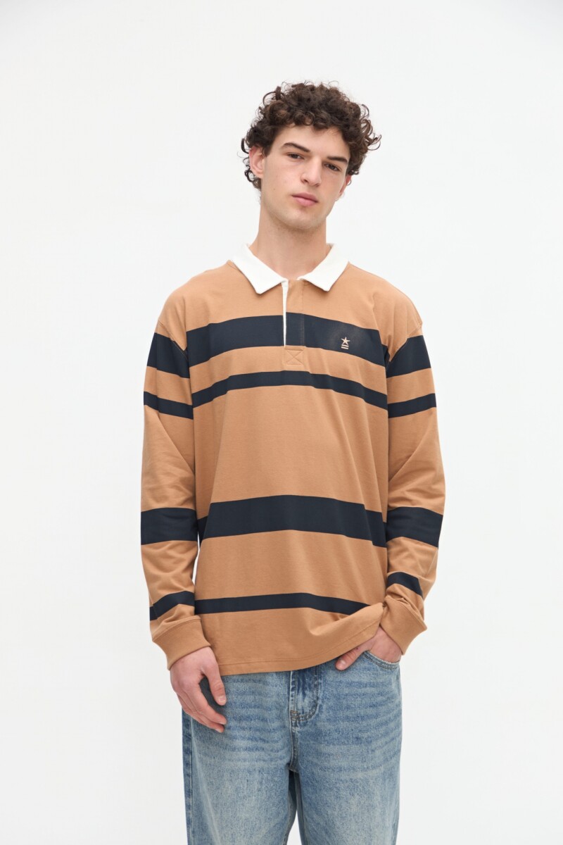 Remera polo Parsons - Tostado 