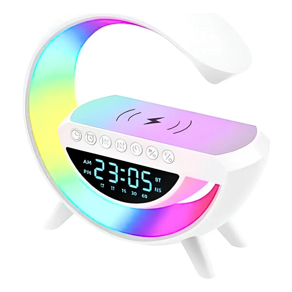 Lámpara Smart Parlante Con Reloj Digital 5 En 1 Lámpara Smart Parlante Con Reloj Digital 5 En 1