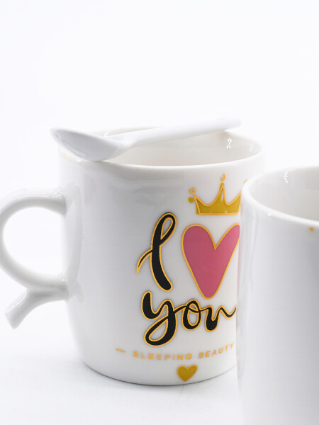 TAZAS LOVE NEGRO