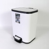 BASURERO INOX BLANCO C/PEDAL 10LTS Unica