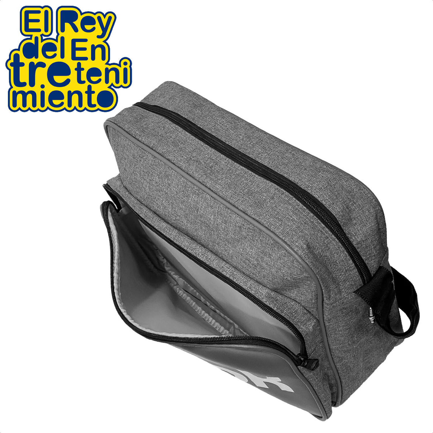 Bolso Reebok Morral Bandolera Royal Original Unisex Gris El Rey del entretenimiento