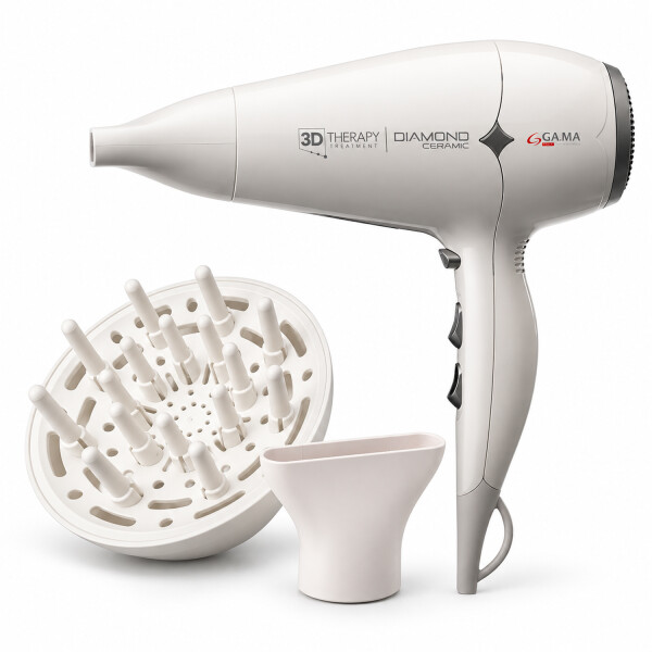 Secador De Pelo Ga.ma Italy Diamond Ceramic 3d Therapy 2300 W SECADOR GAMA DIAMOND CERAMIC ION 3D GRIS