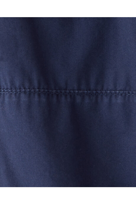 Pantalón deportivo de algodón, azul marino Sin color