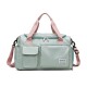 Bolso De Viaje Impermeable Con Compartimento Para Calzado Verde con rosa