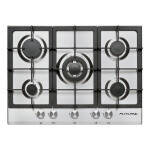 ANAFE FUTURA A GAS INOX 5 QUEMADORES FUT-AG700X-5 acero inoxidable