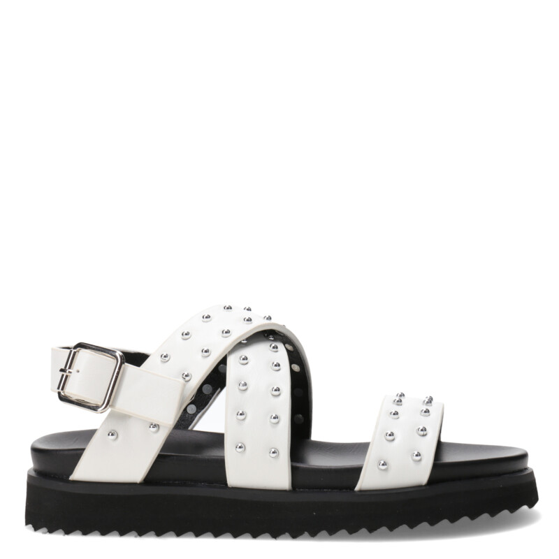 Sandalias de Niña MINI Miss Carol PELLY con tachas Blanco