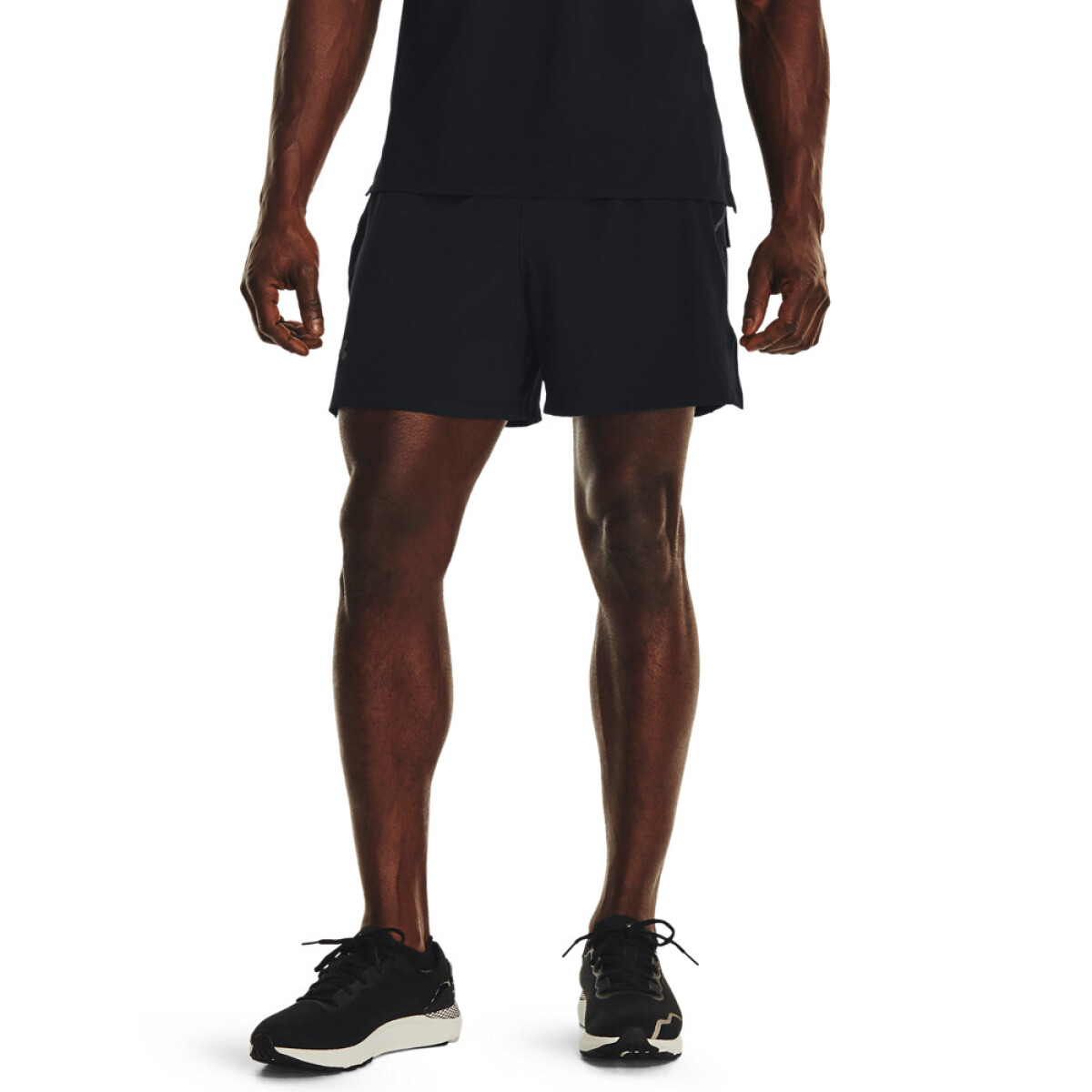 UA LAUNCH PRO 5'' SHORTS-GRY - BLK-001 