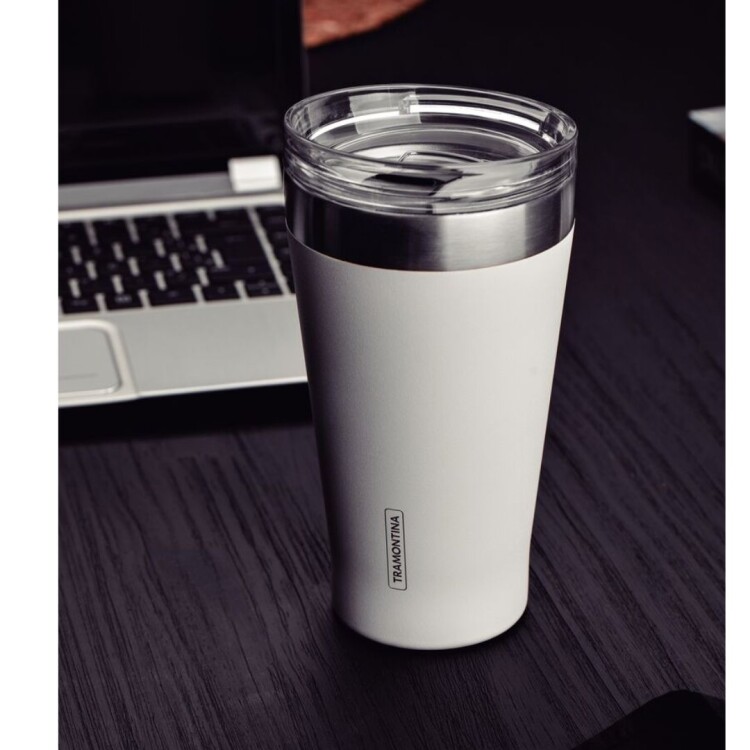 VASO TERMICO TRAMONTINA EXATA 550ML BLANCO VASO TERMICO TRAMONTINA EXATA 550ML BLANCO