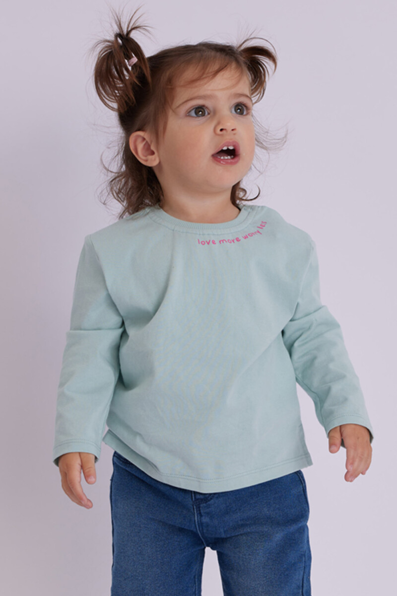 Remera manga larga - Love Verde 