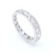 Anillo sin fin en oro 18k blanco con brillantes y diamantes Anillo sin fin en oro 18k blanco con brillantes y diamantes