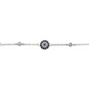 Pulsera Ojo protector - Plata 925-Zirconia blanca y azul-PU3712 conpiedra
