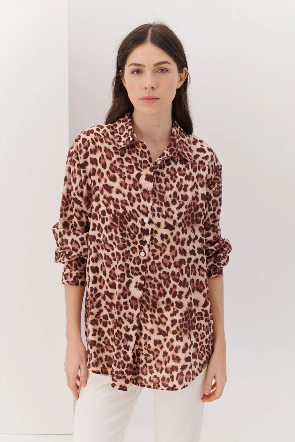 CAMISA JULIETA ANIMAL marron 4