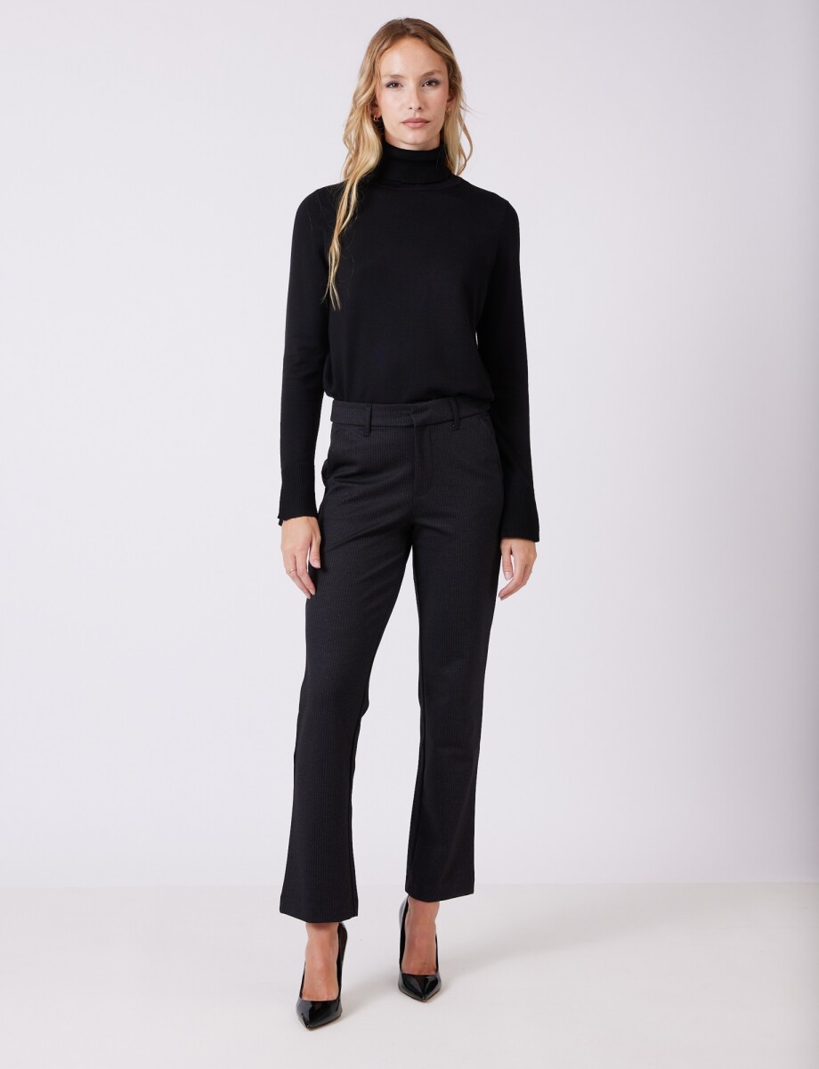 Pantalon Pull On - Negro/gris 