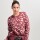Buzo animal print tejido Burdeo